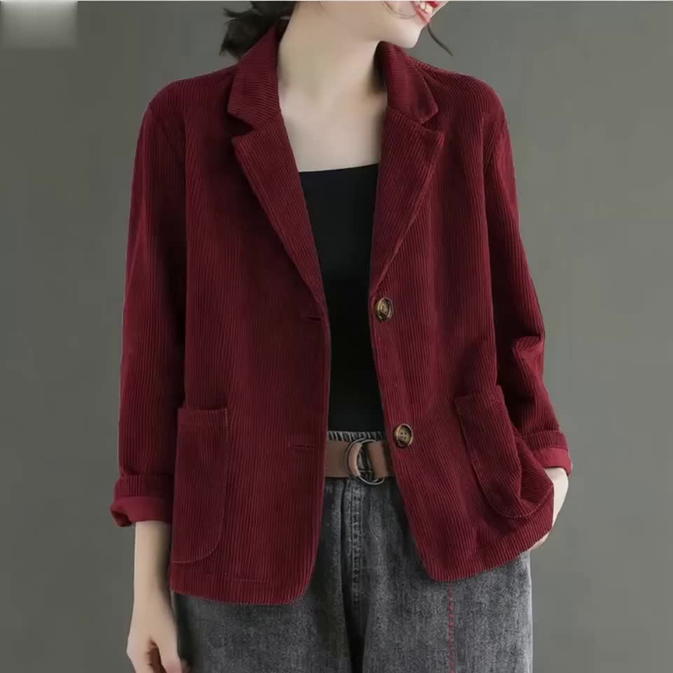 Clarabelle™ | Elegant Corduroy Blazer