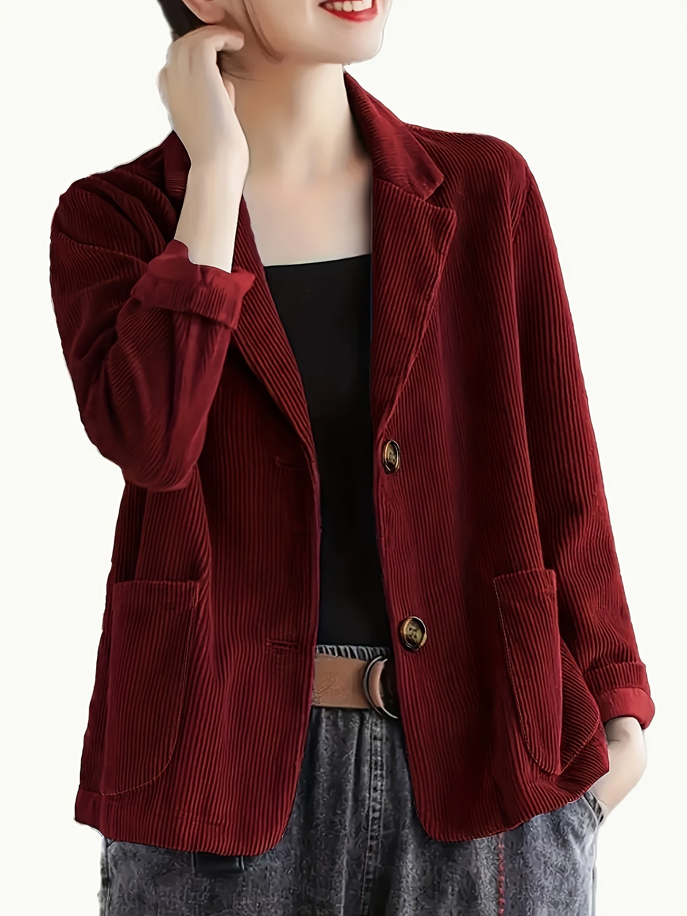 Clarabelle™ | Elegant Corduroy Blazer
