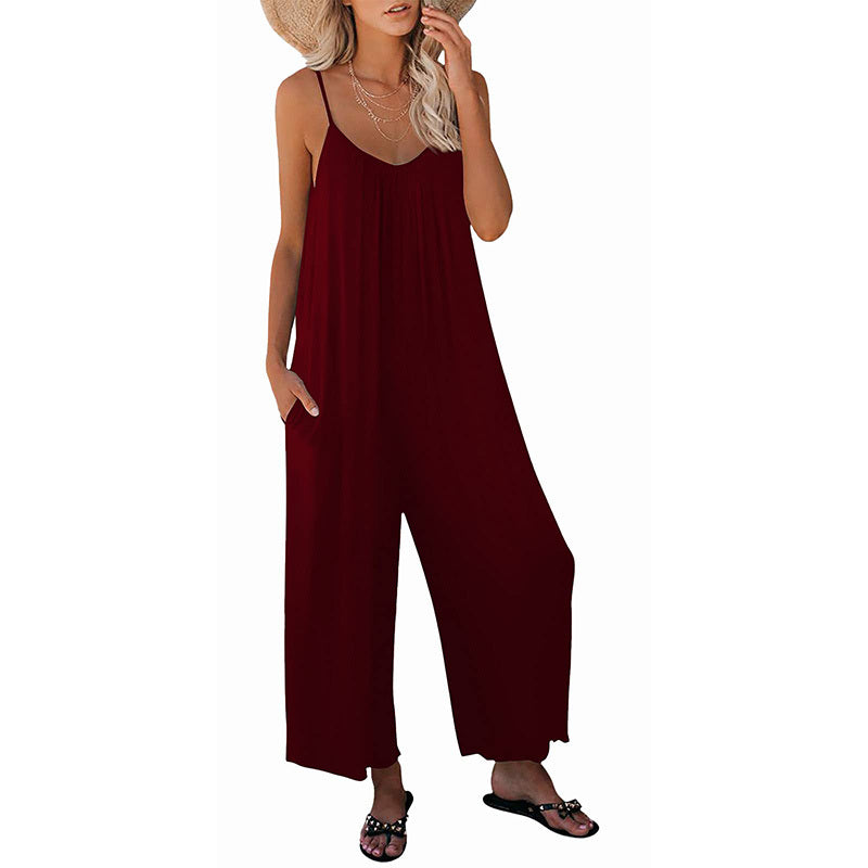 Rio™ | Elegant Flowing Jumpsuit with Pockets