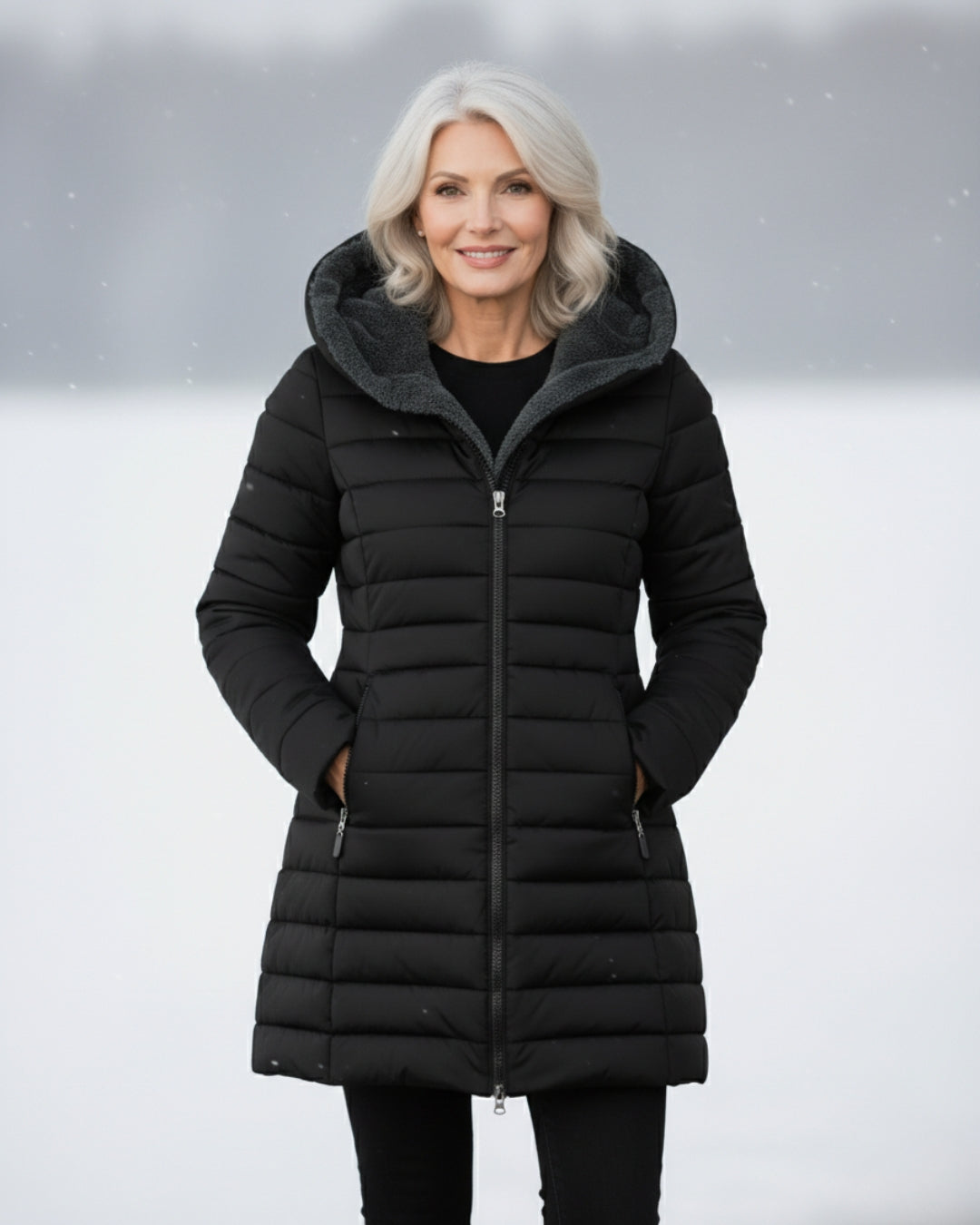 Grazia™ | Hooded fleece-lined puffer coat