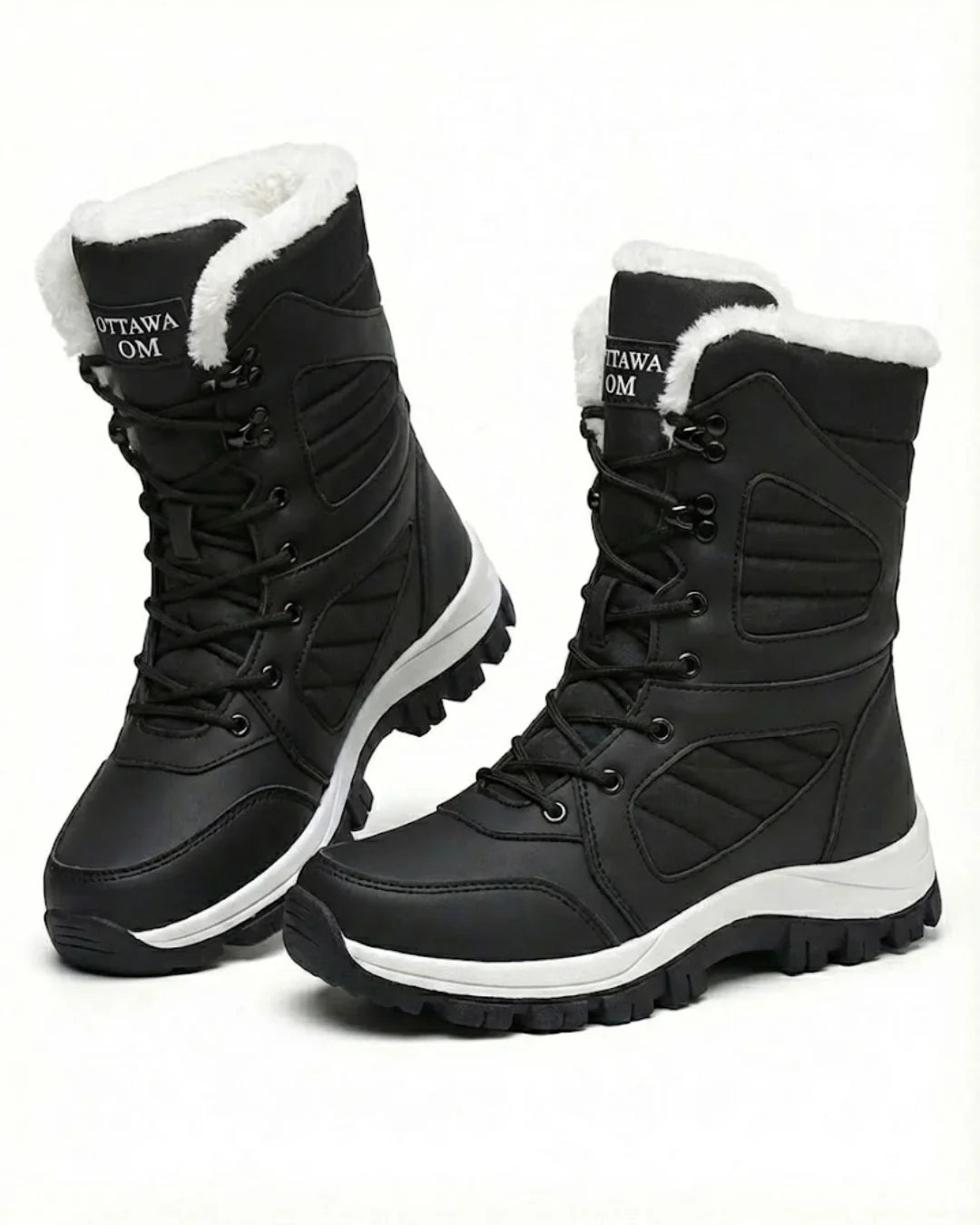 Corisande™ | Plush-lined lug-sole lace-up snow boots