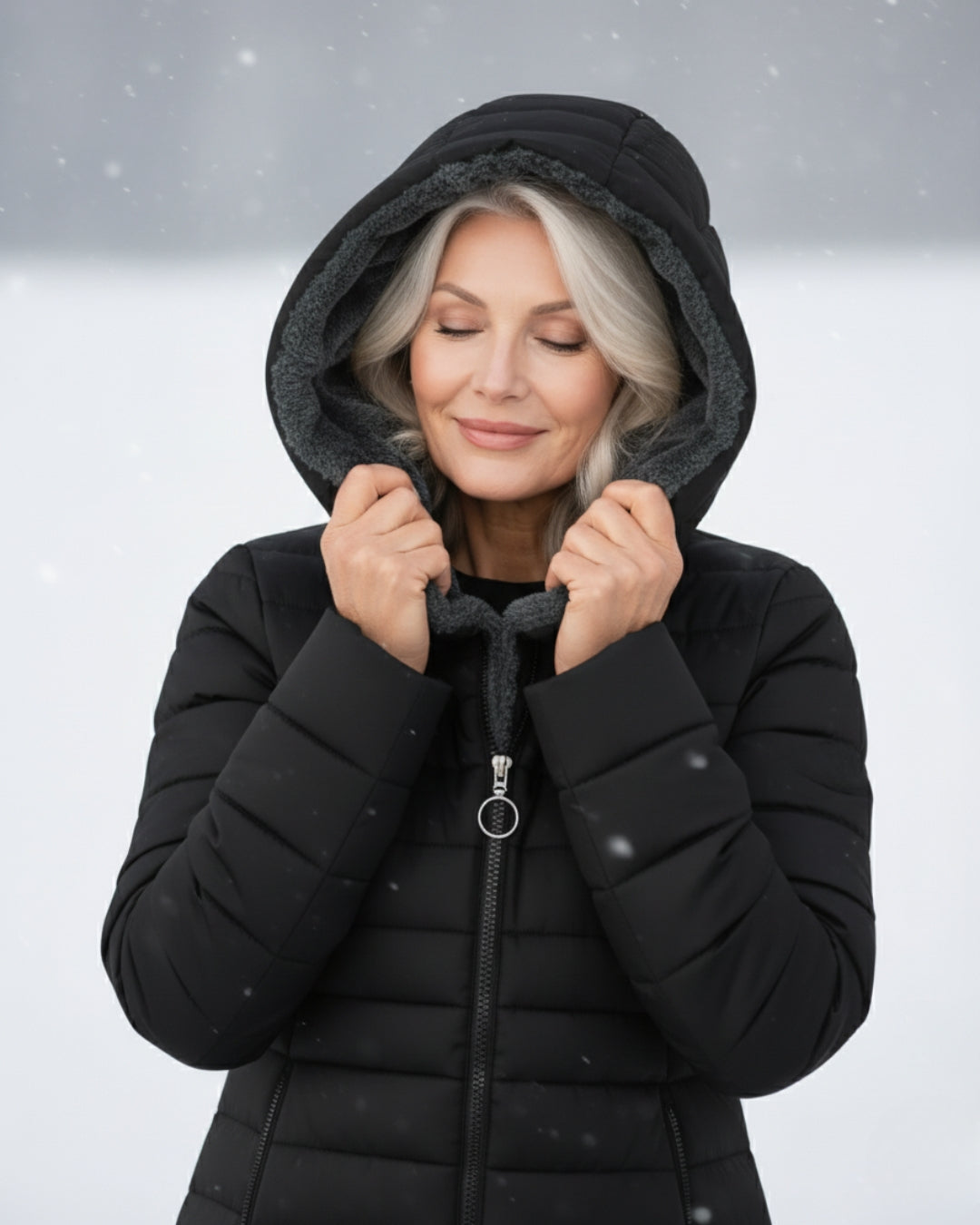 Grazia™ | Hooded fleece-lined puffer coat