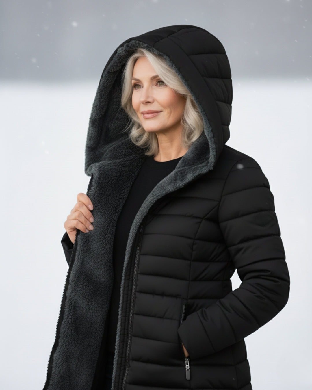 Grazia™ | Hooded fleece-lined puffer coat