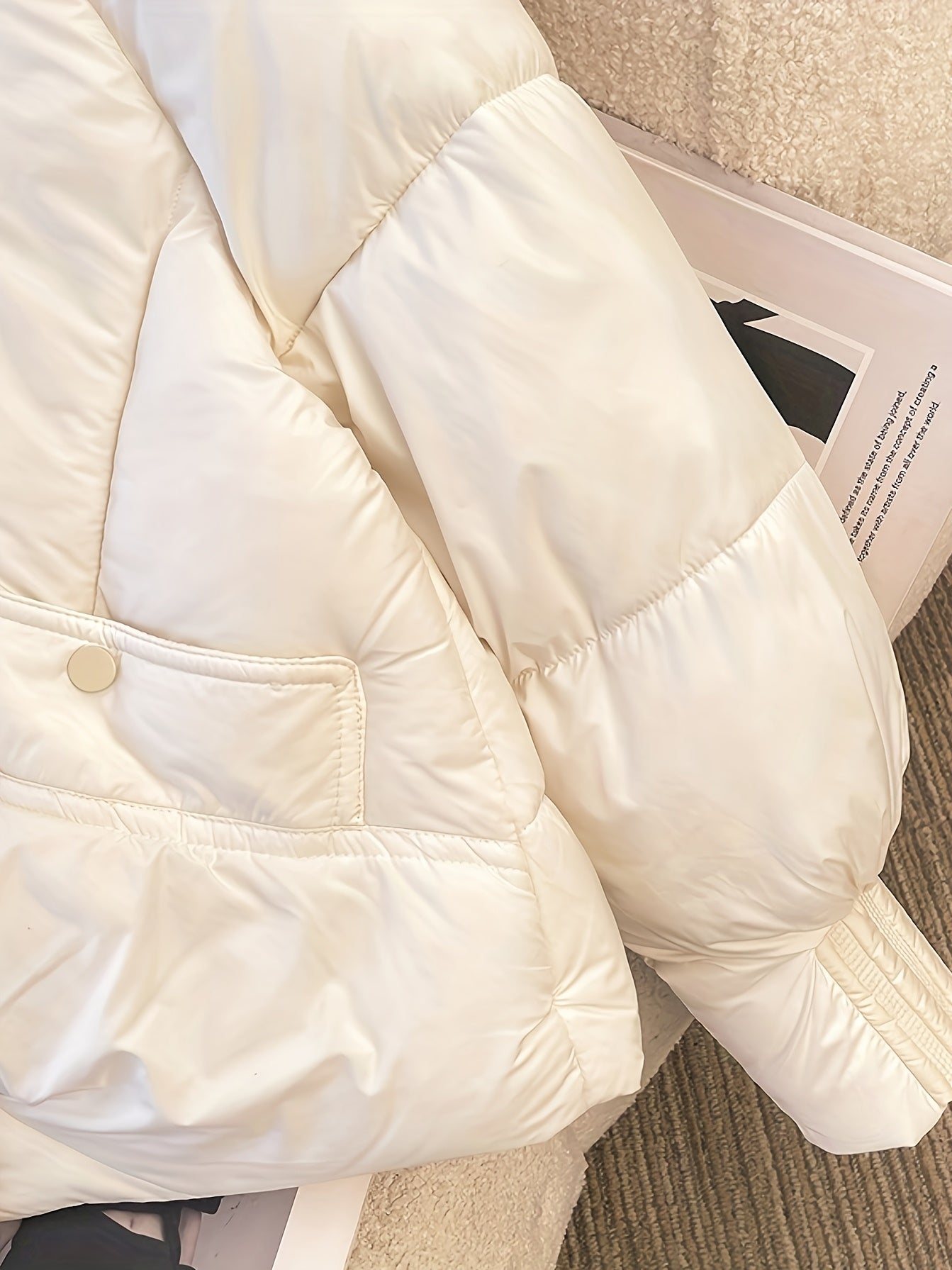 Mireya™ | Cropped Faux-Fur Collar Puffer Jacket