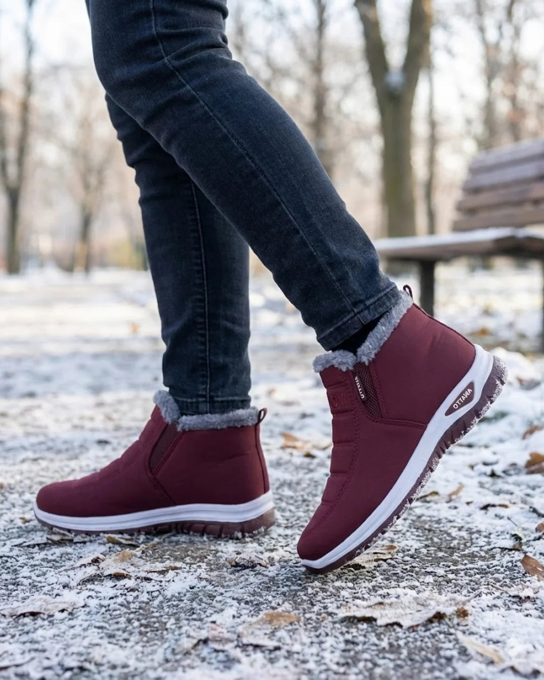 Marilou™ | Slip-On Fleece-Lined Winter Ankle Boots