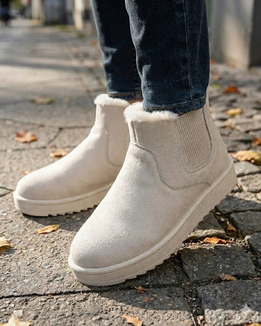 Marisol™ | Fleece-Lined Chelsea Winter Ankle Boots