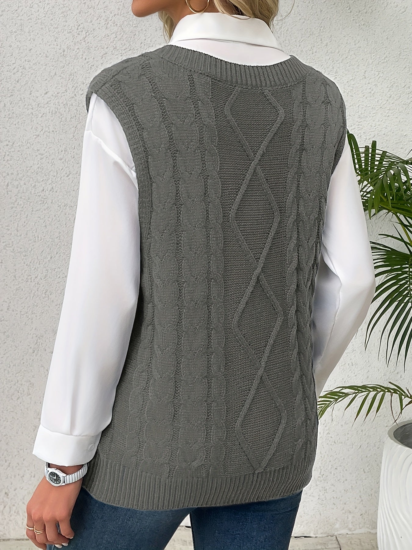 Nadine™ | Casual Knit Vest with V-Neck