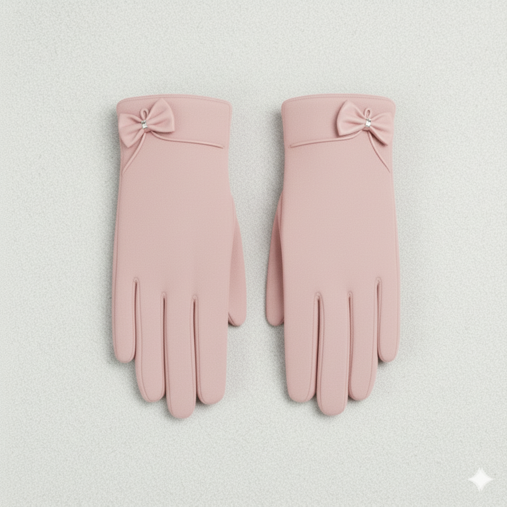 Wrist-Length Velvet Gloves