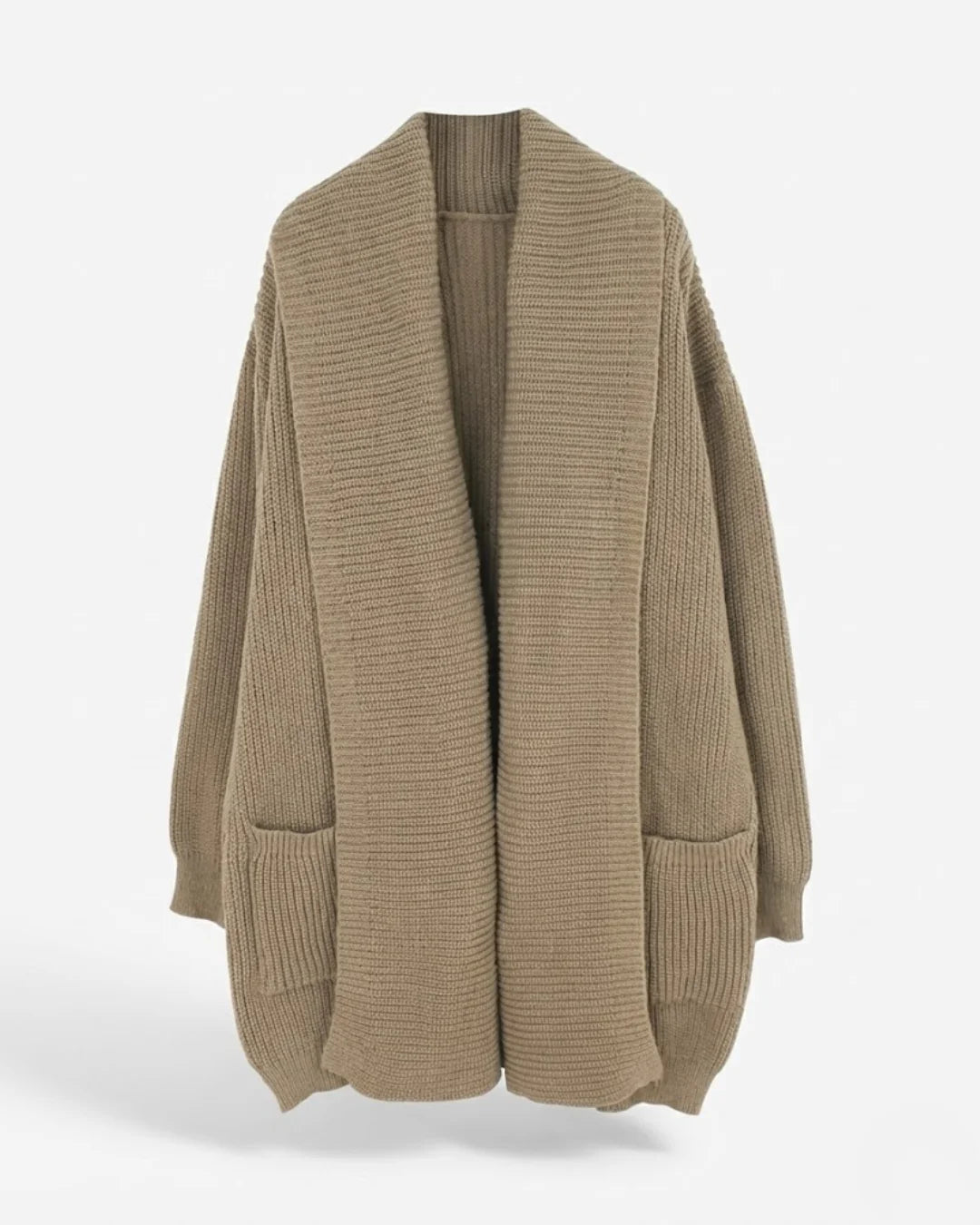 Isadora™ | Ribbed Knit Open-Front Long Cardigan