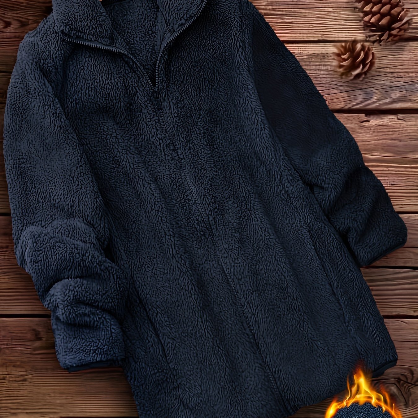 Yara™ | Elegant Zip-Up Fleece Coat