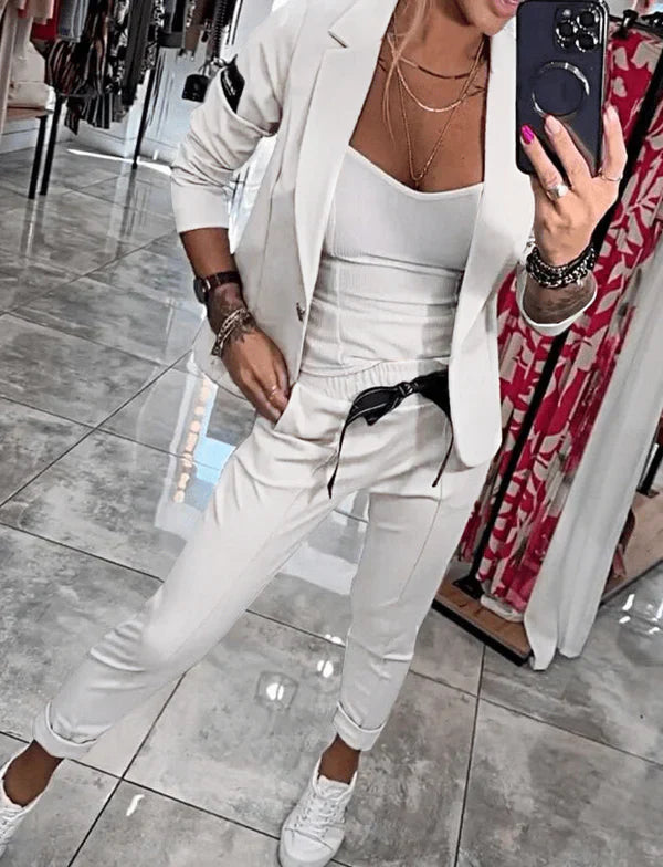 Tracy™ | Blazer Set and Fluid Pants
