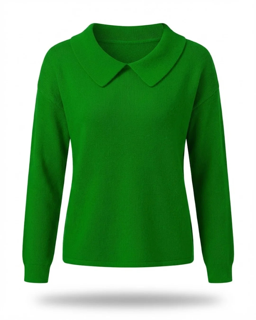 Edwina™ | Peter Pan collar relaxed knit sweater