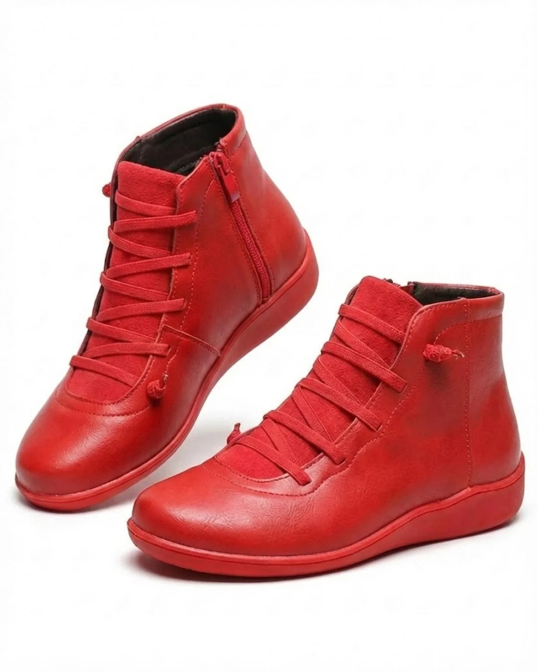 Anatolia™ | Leather-and-suede lace-up high-top ankle boots