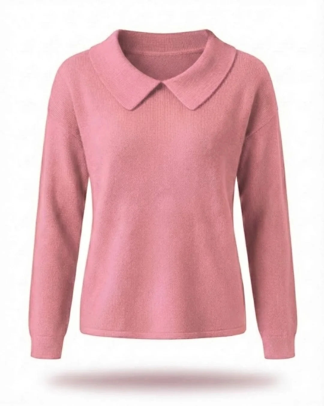 Edwina™ | Peter Pan collar relaxed knit sweater