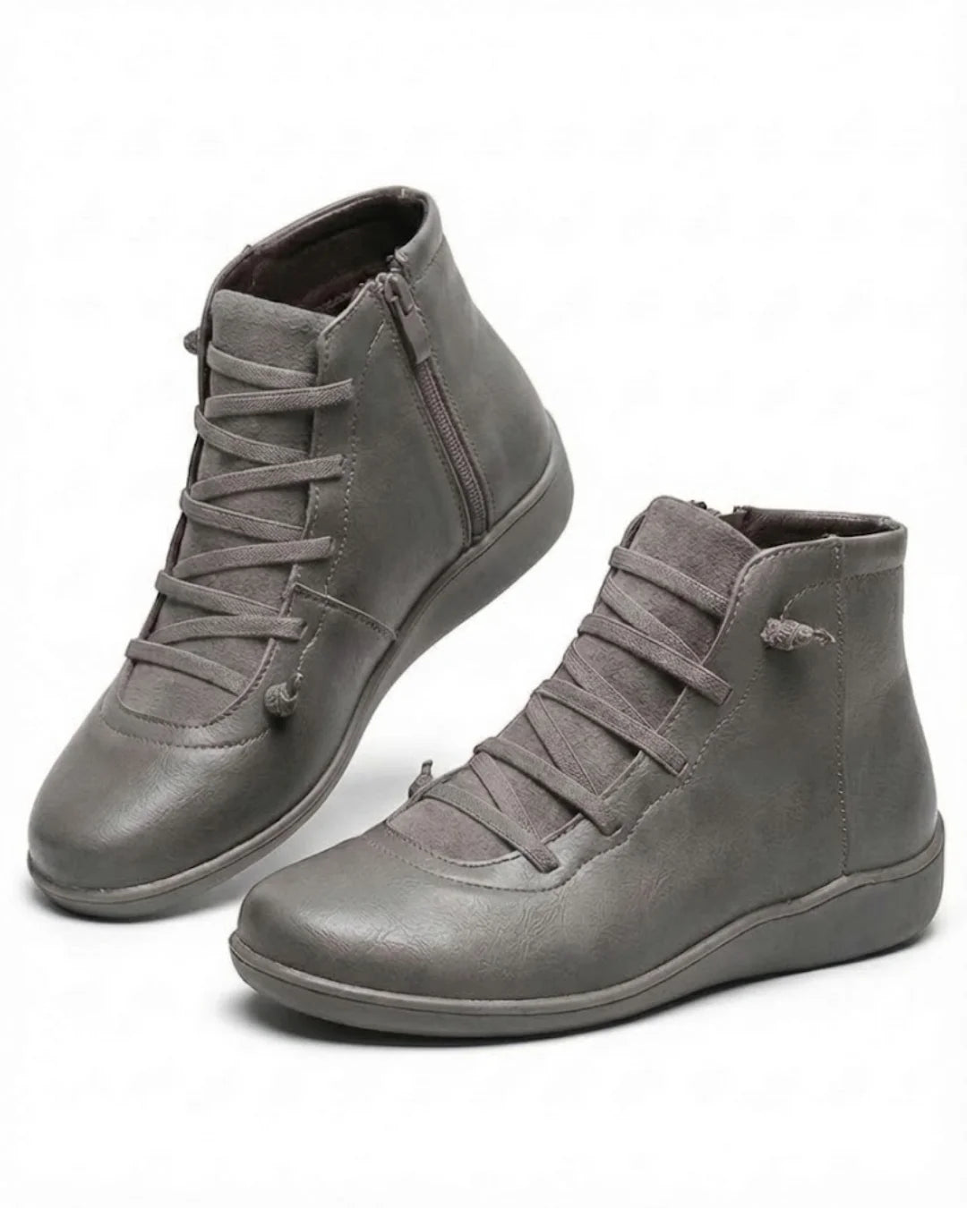Anatolia™ | Leather-and-suede lace-up high-top ankle boots
