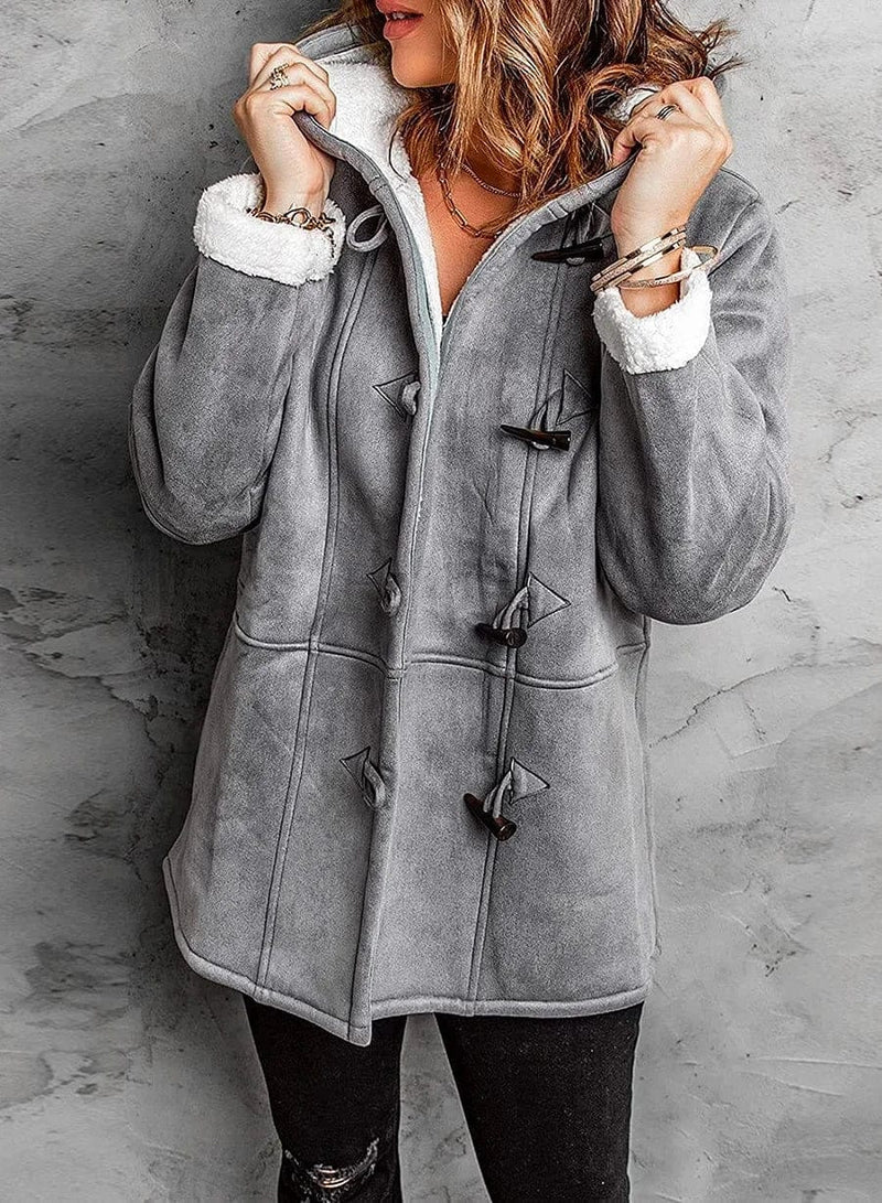 Salma™ | Cozy Fleece-Lined Toggle-Front Duffle Coat