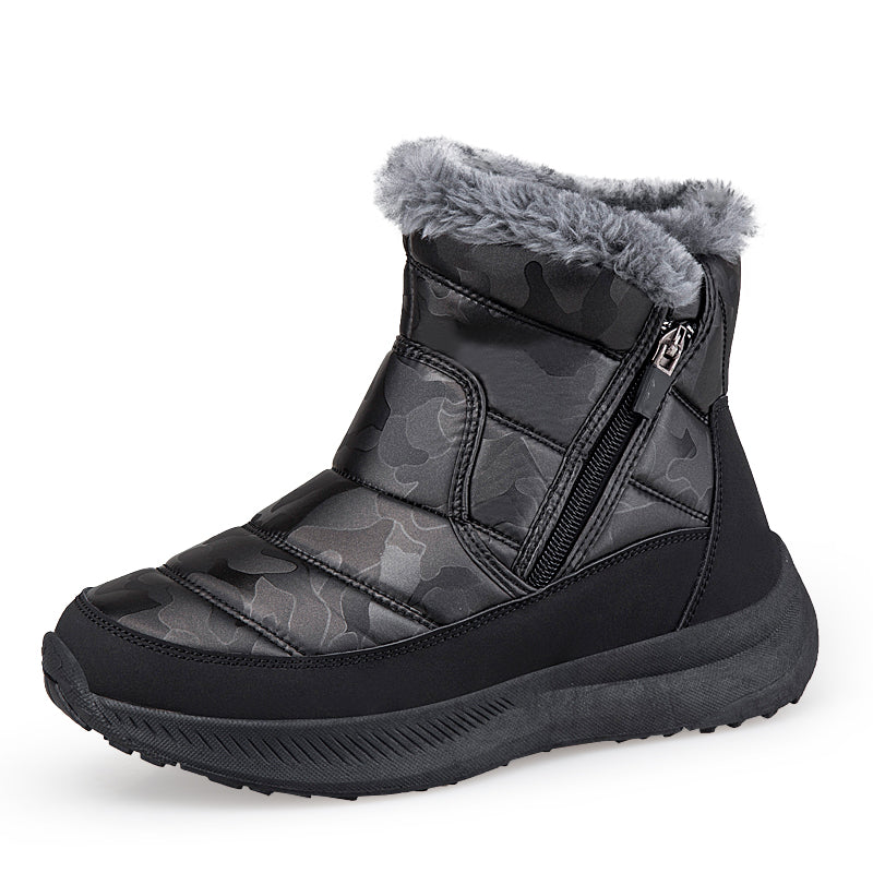 Leon™ | Side-zip faux-fur winter ankle boots