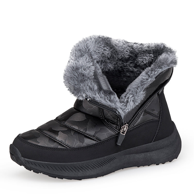 Leon™ | Side-zip faux-fur winter ankle boots