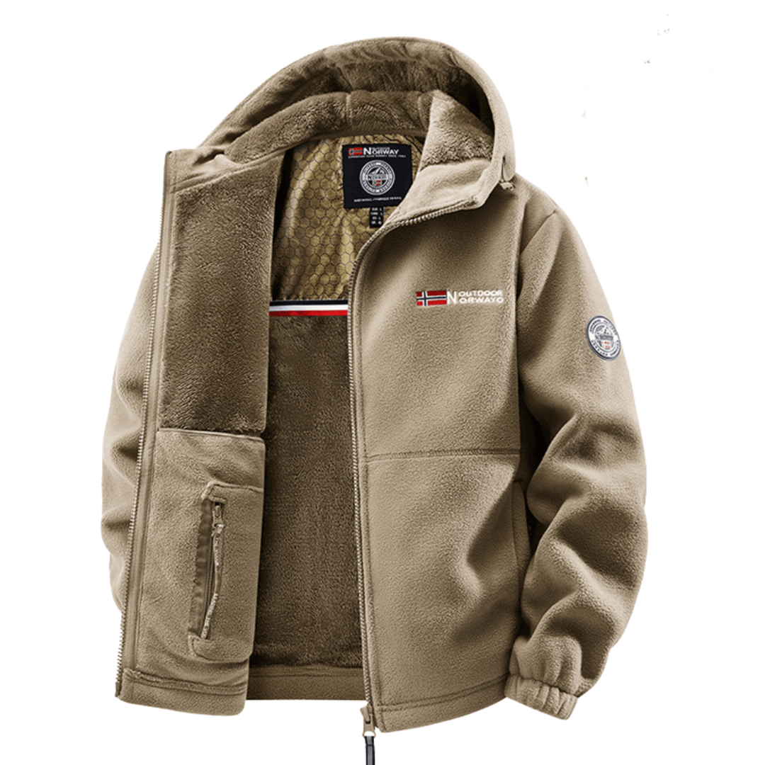 Chris™ | Hooded zip-up fleece jacket
