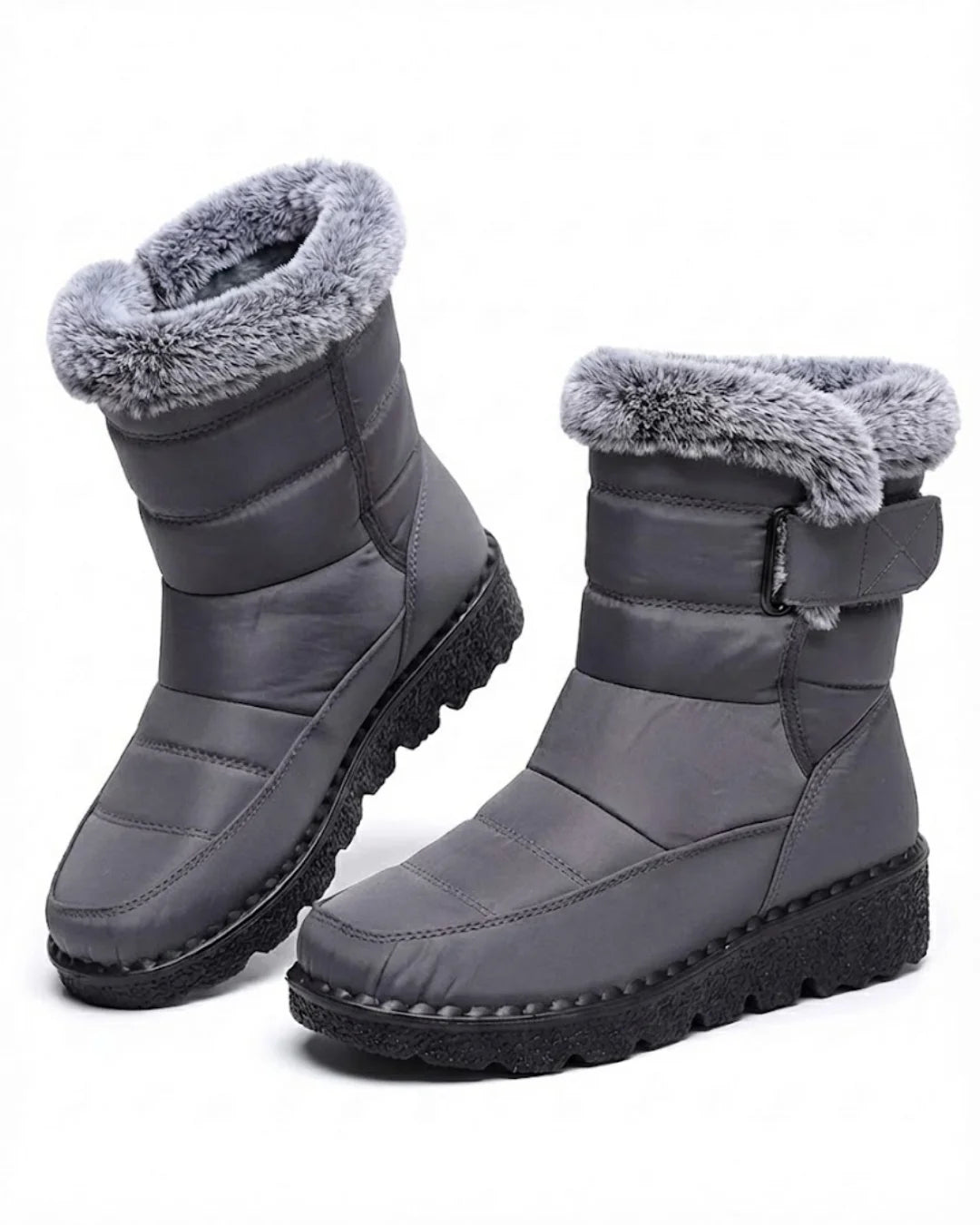 Lysandra™ | Quilted Faux-Fur Lined Winter Boots