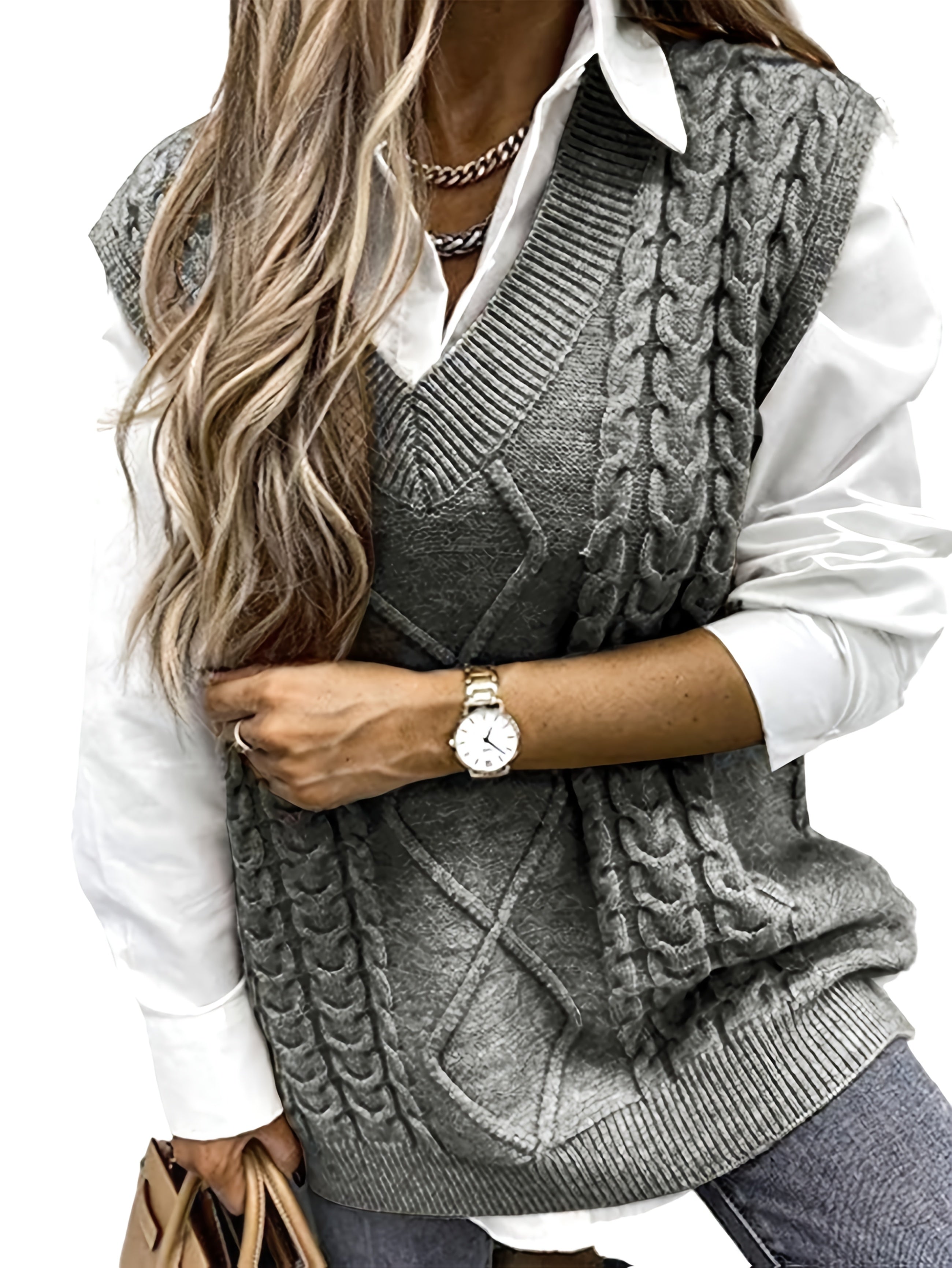 Nadine™ | Casual Knit Vest with V-Neck
