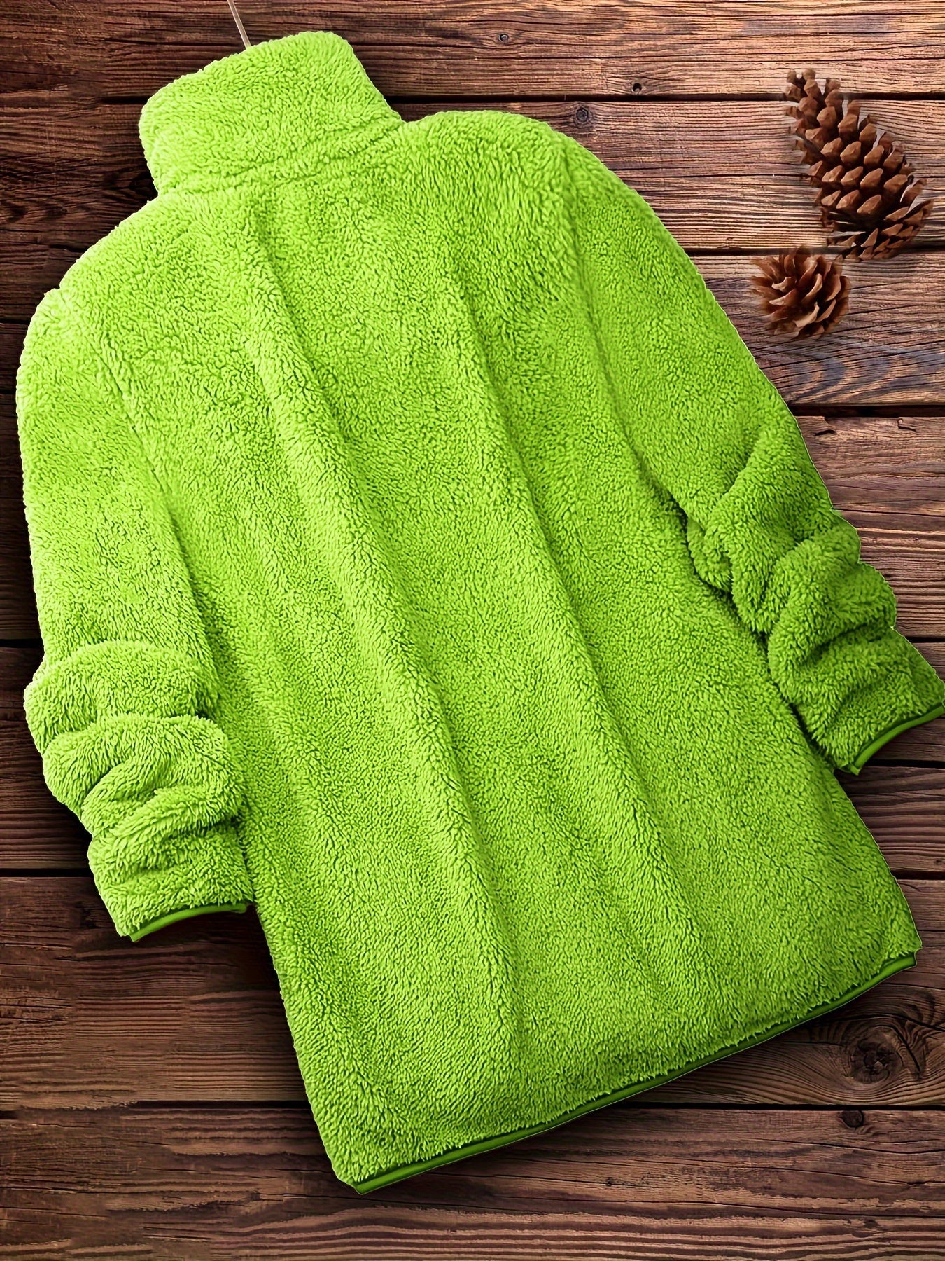 Yara™ | Elegant Zip-Up Fleece Coat