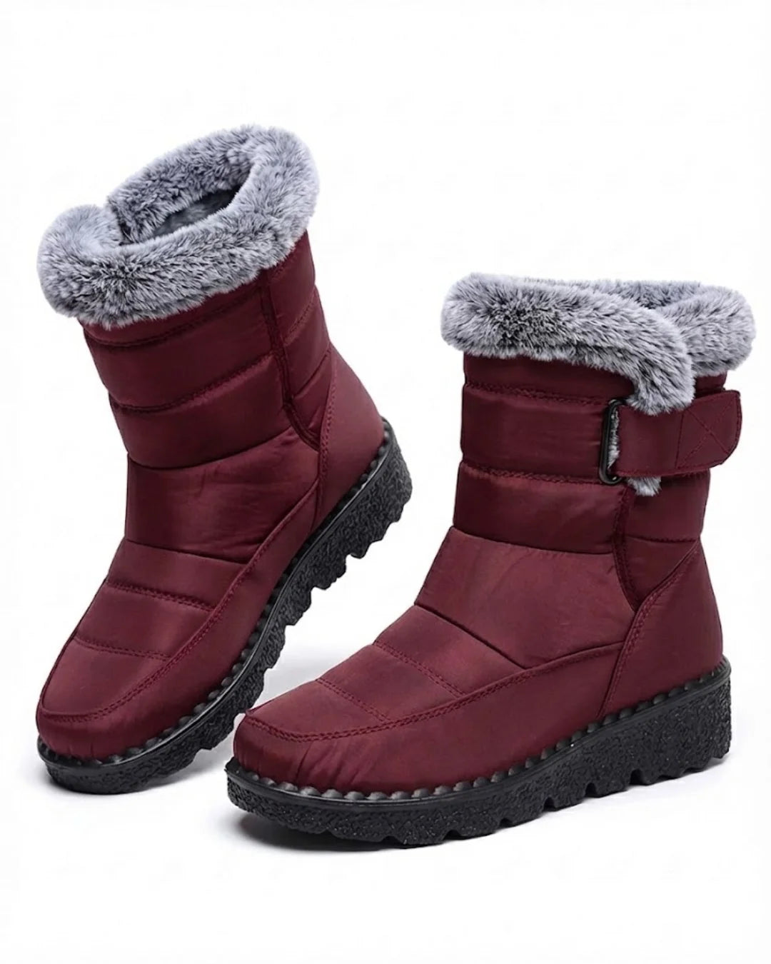 Lysandra™ | Quilted Faux-Fur Lined Winter Boots