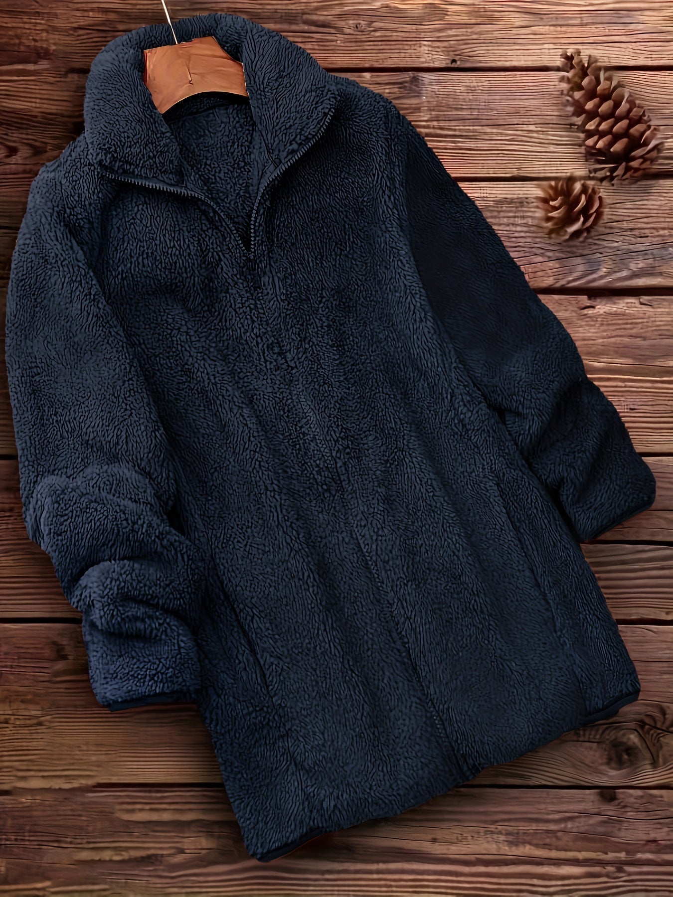 Yara™ | Elegant Zip-Up Fleece Coat