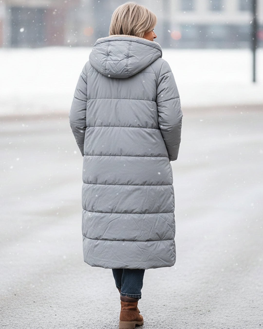 Helena™ | Hooded sherpa-lined puffer coat