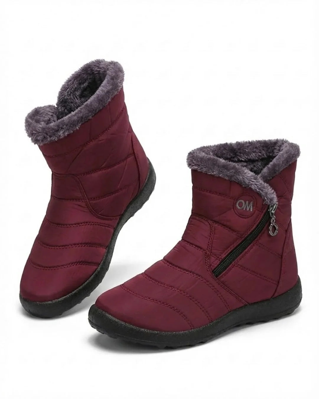Lucero™ | Quilted Fleece-Lined Zip Winter Boots