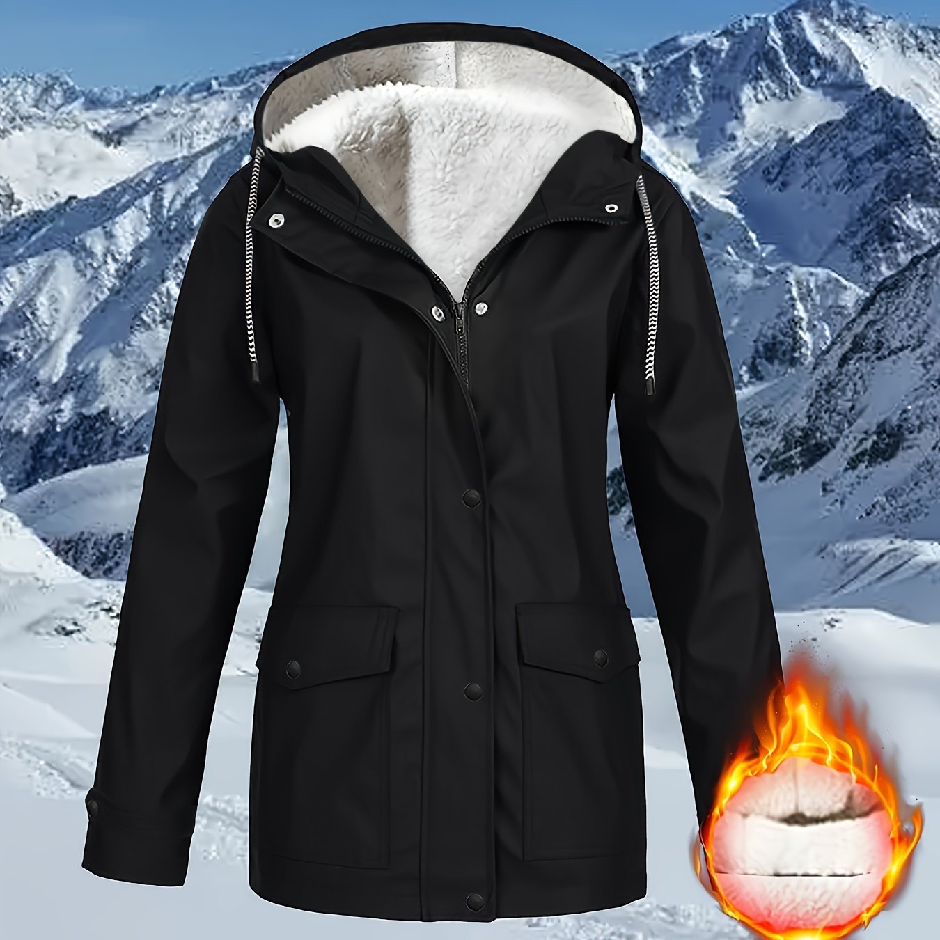 Zara™ | Warm-Lined & Water-Resistant Hooded Parka Jacket