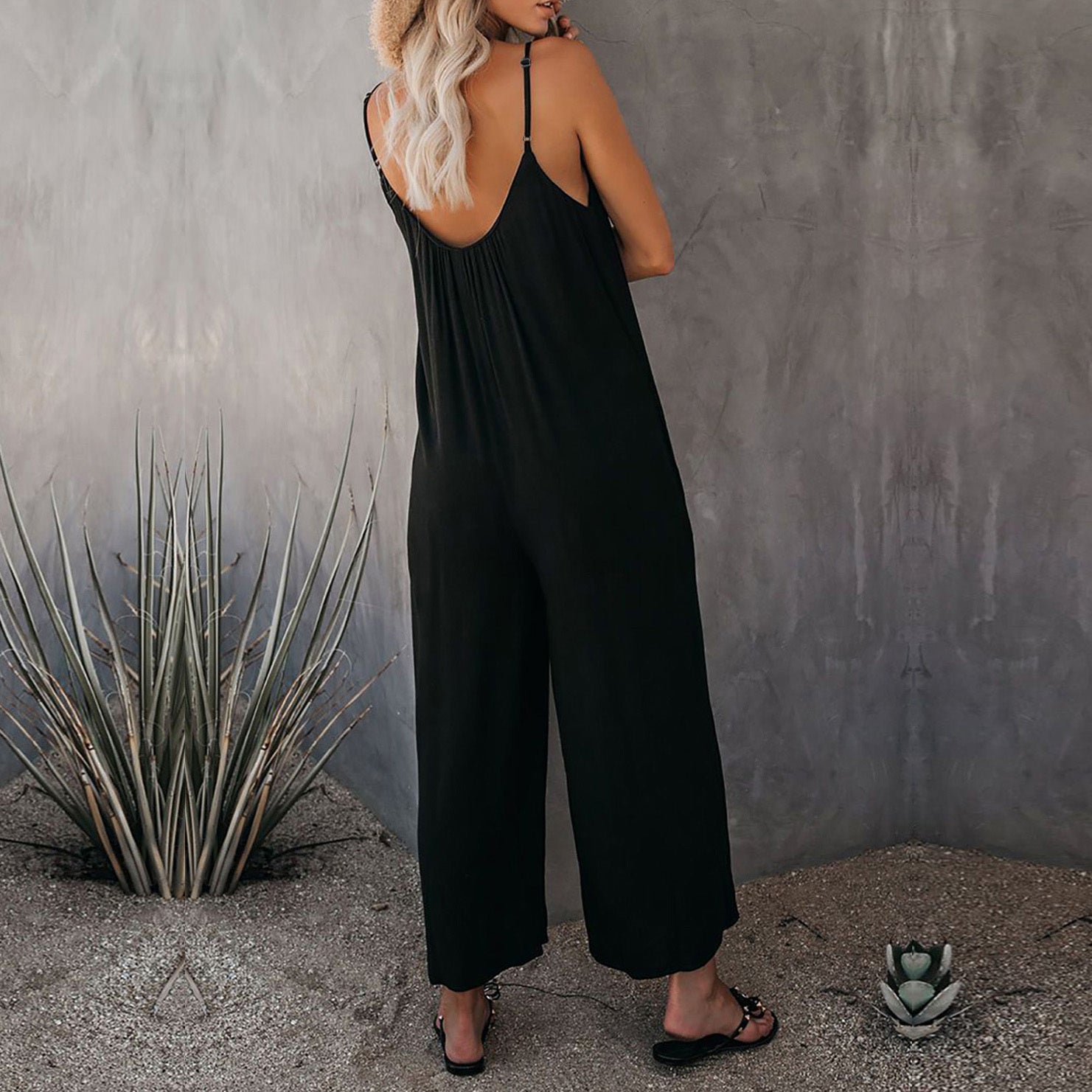 Rio™ | Elegant Flowing Jumpsuit with Pockets
