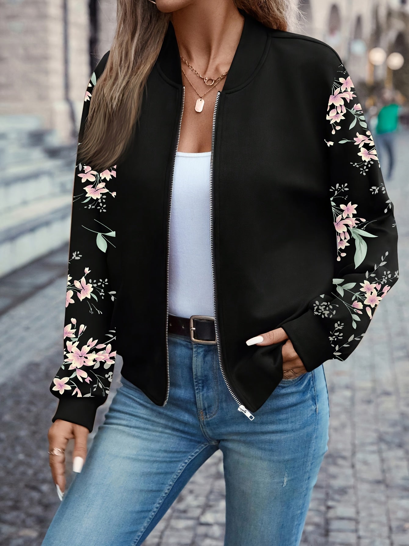 Odette™ | Elegant Floral Print Jacket