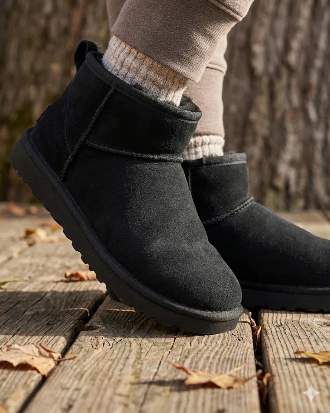 Saskia™ | Plush-Lined Slip-On Ankle Boots