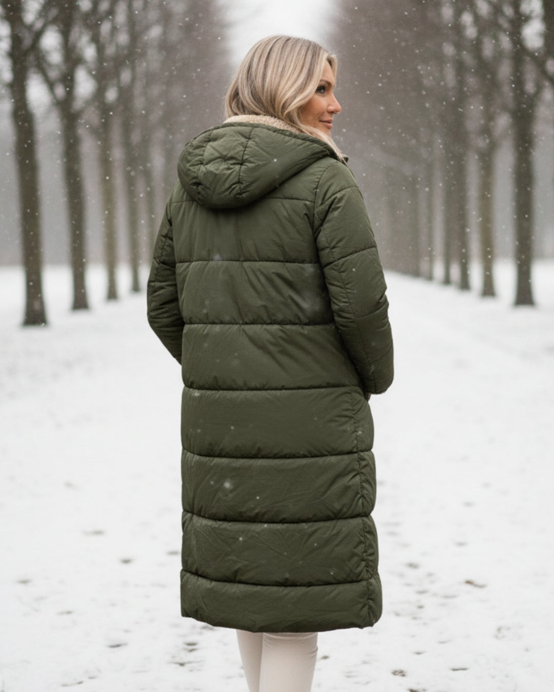 Helena™ | Hooded sherpa-lined puffer coat