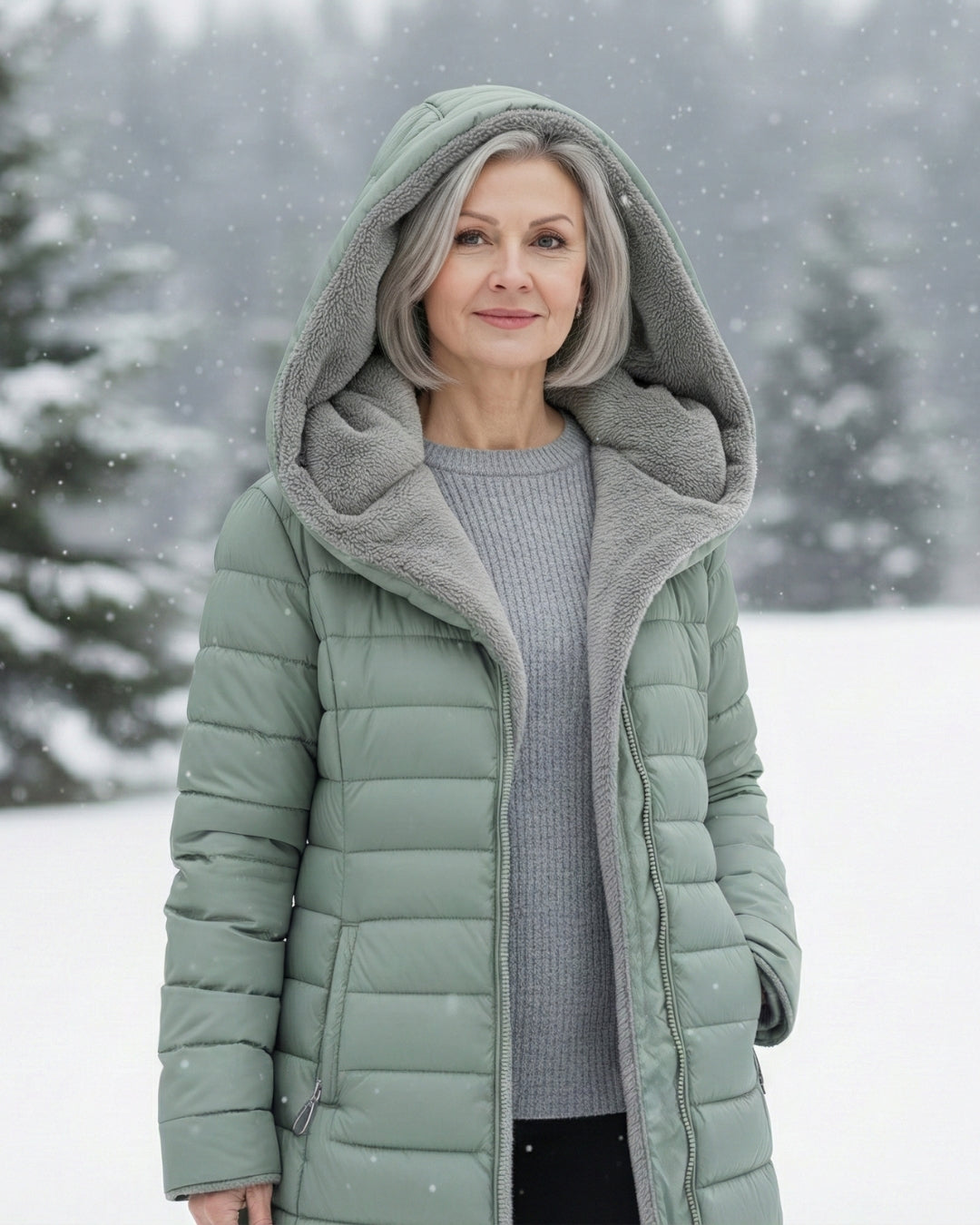 Grazia™ | Hooded fleece-lined puffer coat