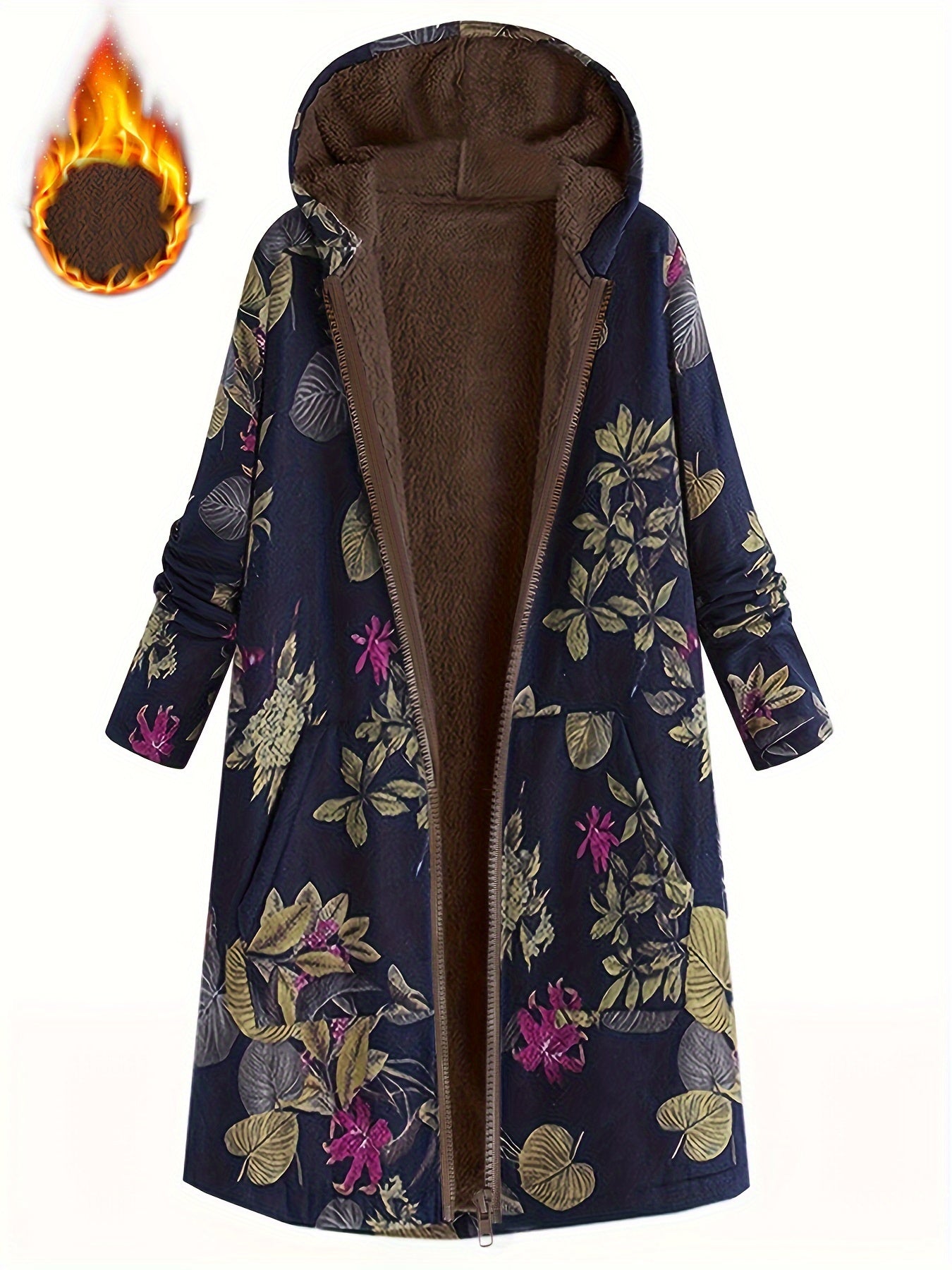 Flora™ | Long Floral Coat