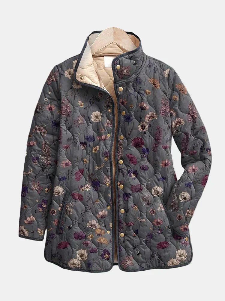 Niva™ | Vintage Floral Quilted Jacket