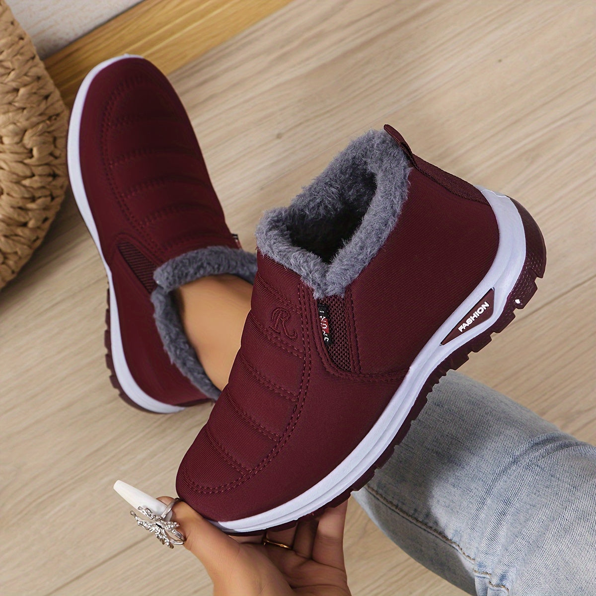 Marilou™ | Slip-On Fleece-Lined Winter Ankle Boots