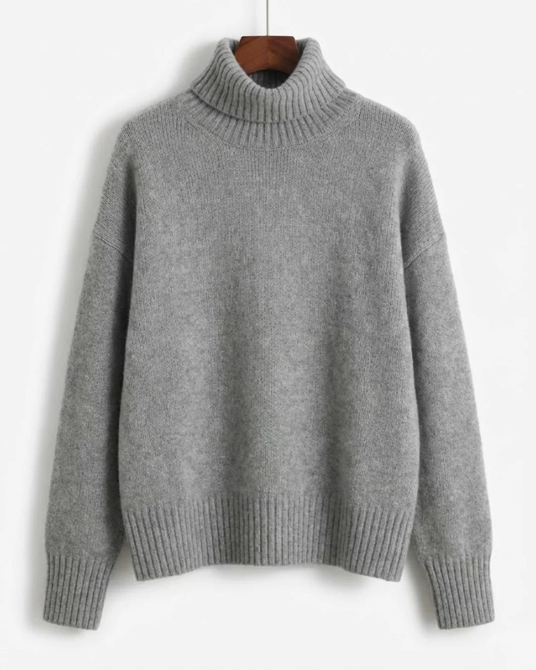 Clarice™ | Ribbed turtleneck oversized knit sweater