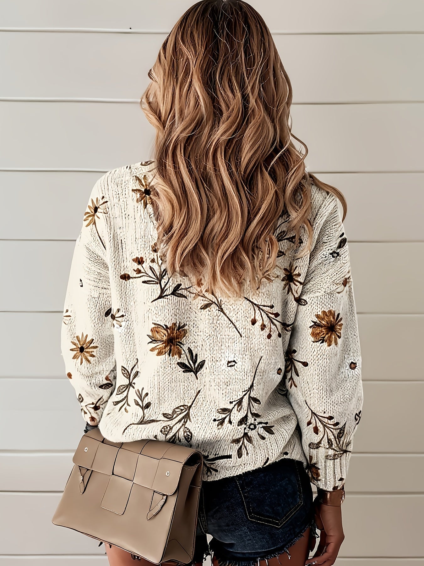 Carine™ | Elegant Floral Cardigan