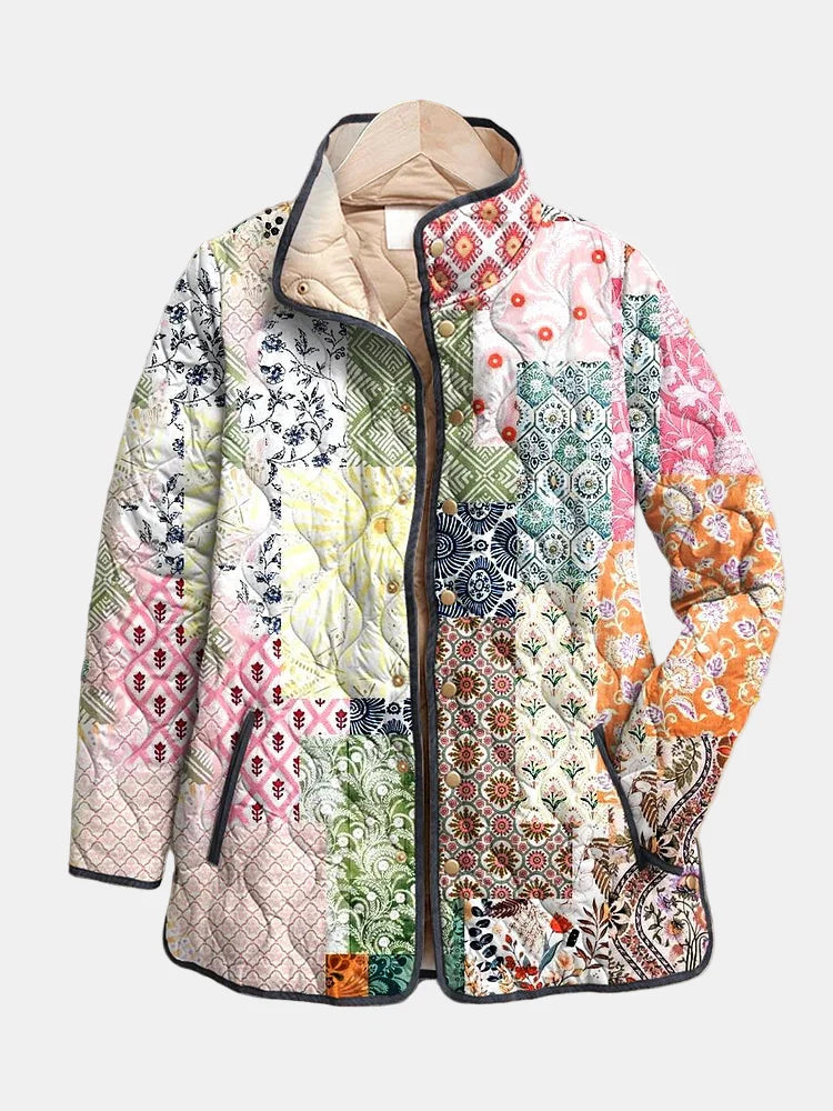 Suri™ | Cozy Floral Quilted Jacket