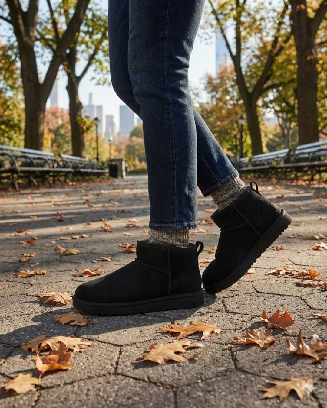 Saskia™ | Plush-Lined Slip-On Ankle Boots