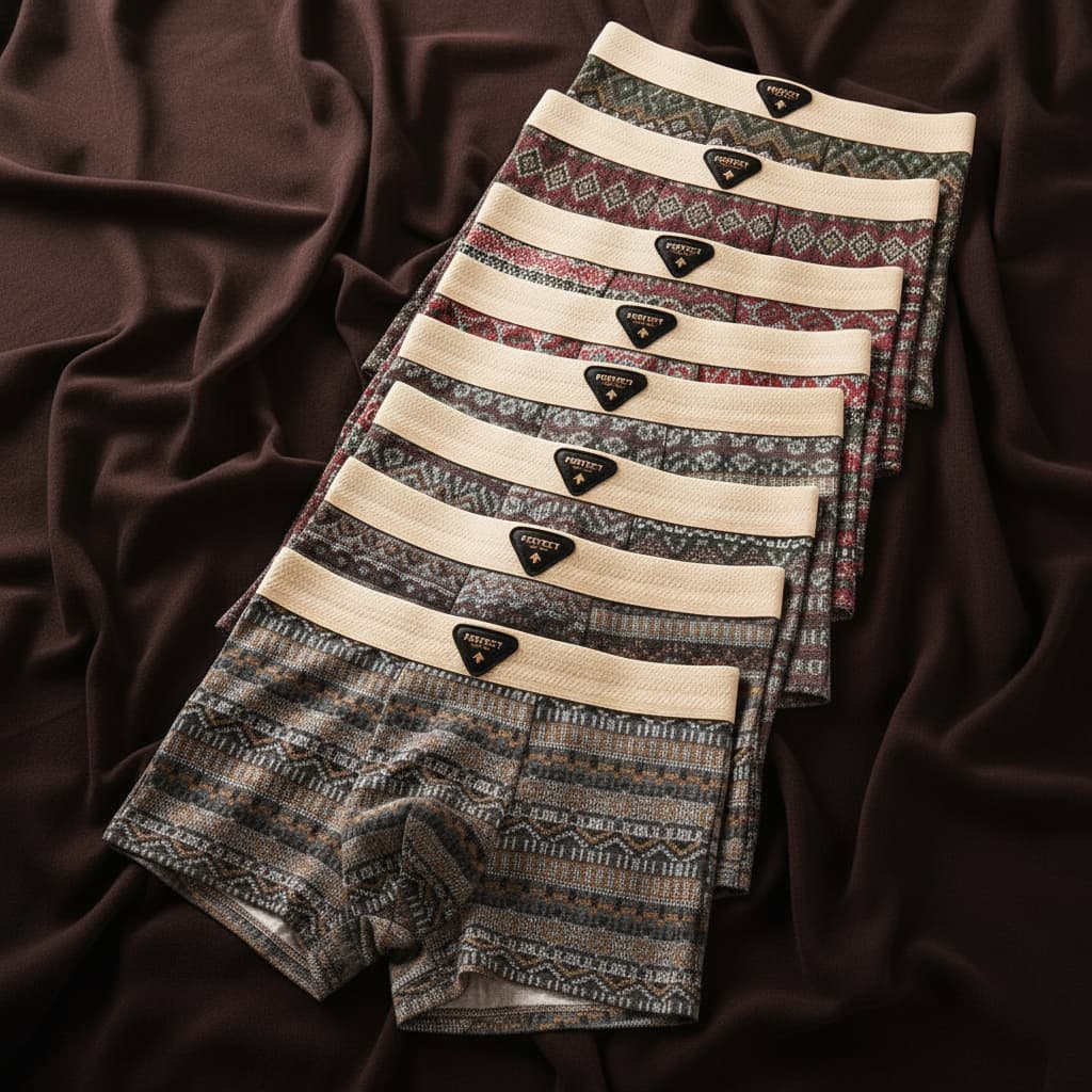 Porter™ | Jacquard-pattern elastic-waist boxer briefs