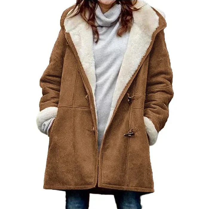 Salma™ | Cozy Fleece-Lined Toggle-Front Duffle Coat