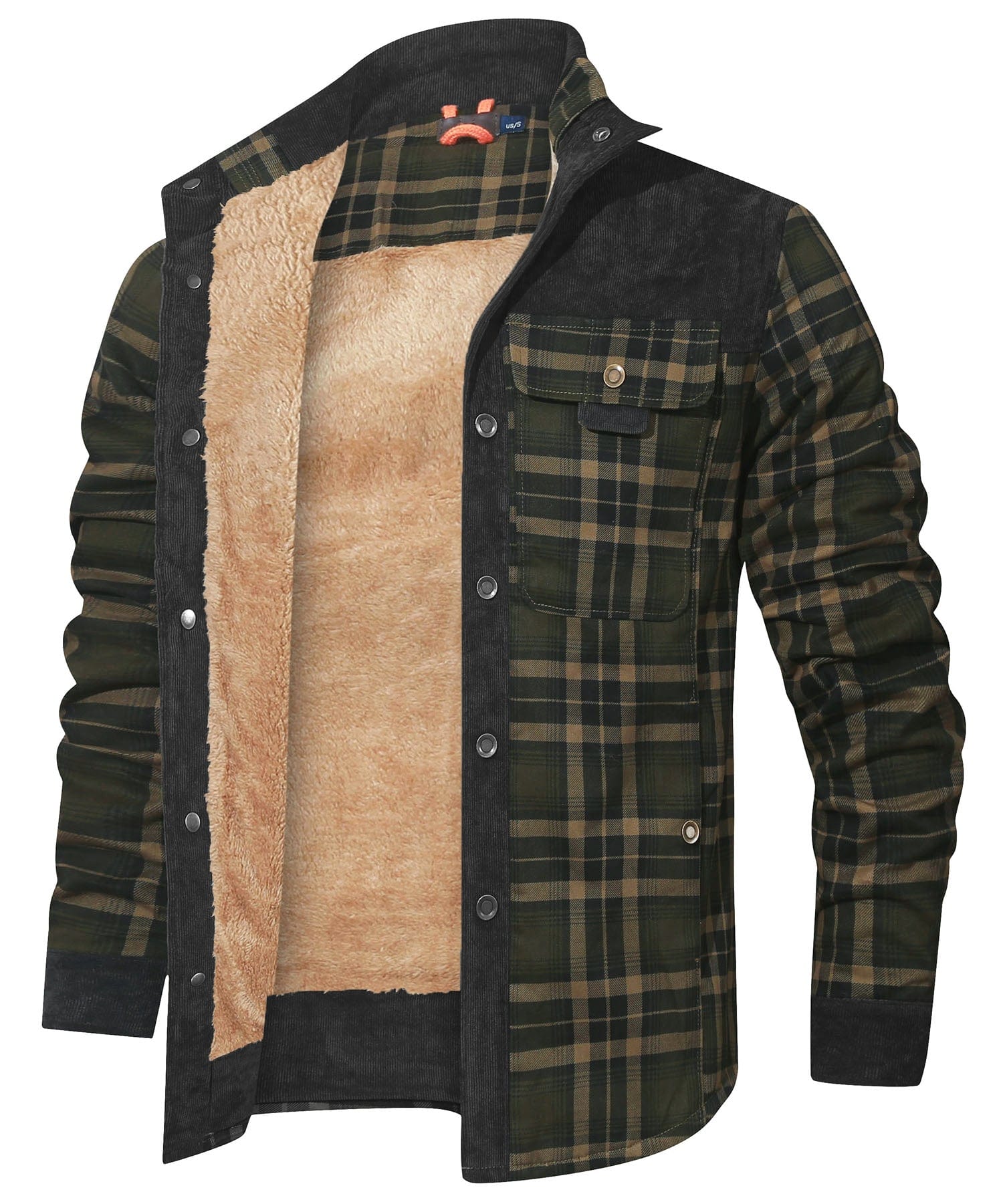 Edward™ | Plaid snap-front lined shirt jacket
