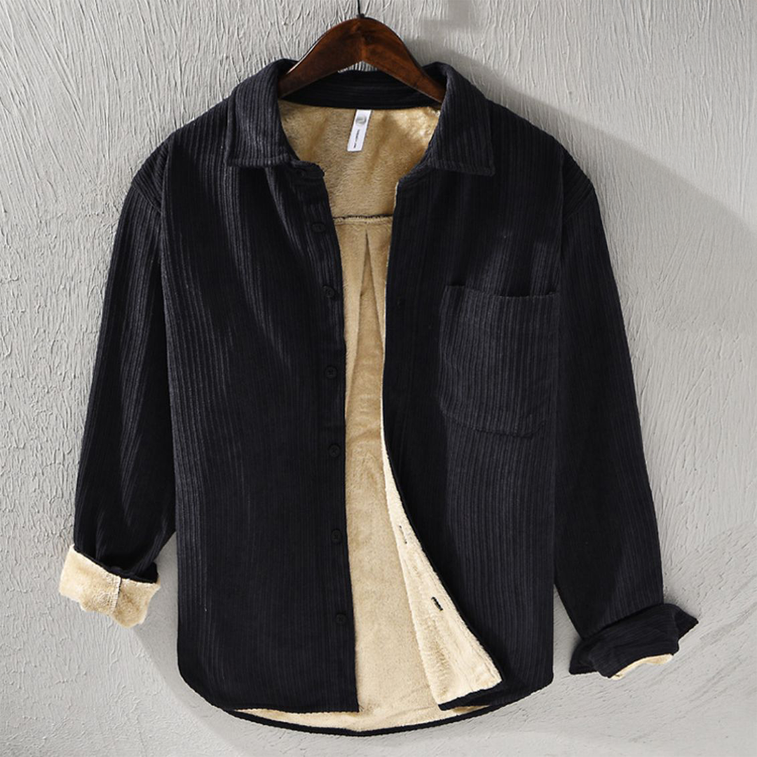Carter™ | Corduroy sherpa-lined shirt jacket