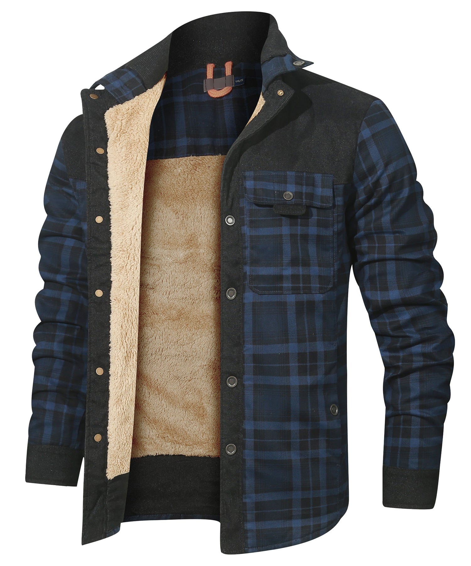 Edward™ | Plaid snap-front lined shirt jacket