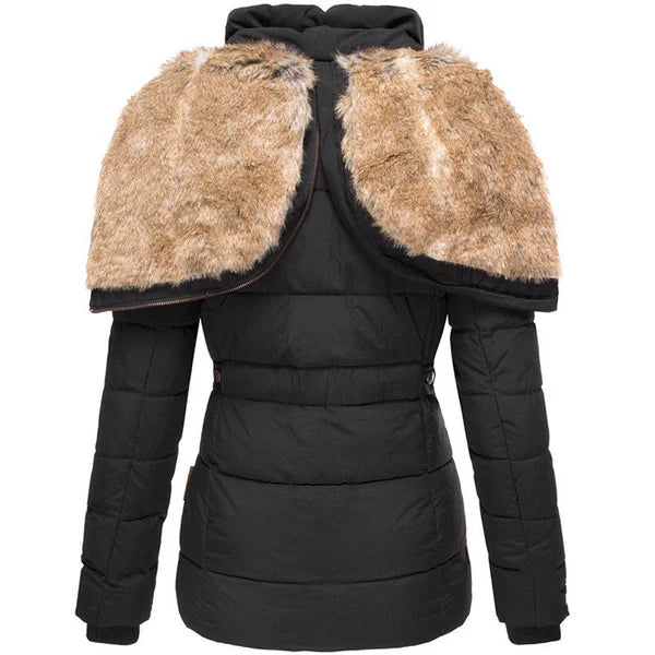 Bochra™ | Faux-Fur Hood Quilted Parka Coat