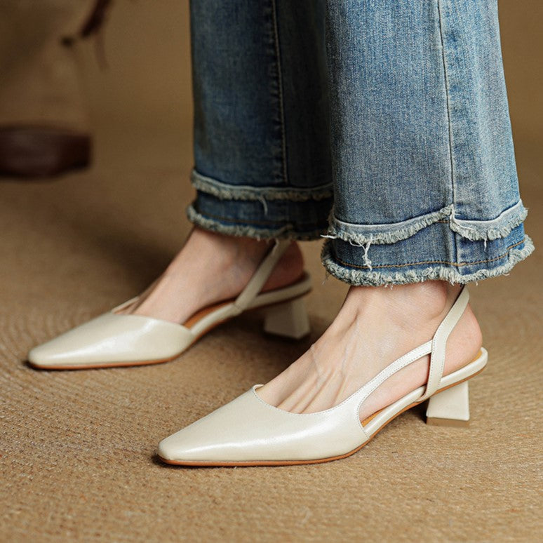 Arlise Leather Heels